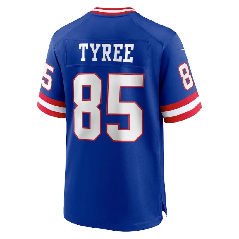 Custom Rugby Jerseys For Fundraisers-NY.Giants #85 David Tyree Royal Classic Retired Player Game Jersey Stitched American Football Jerseys