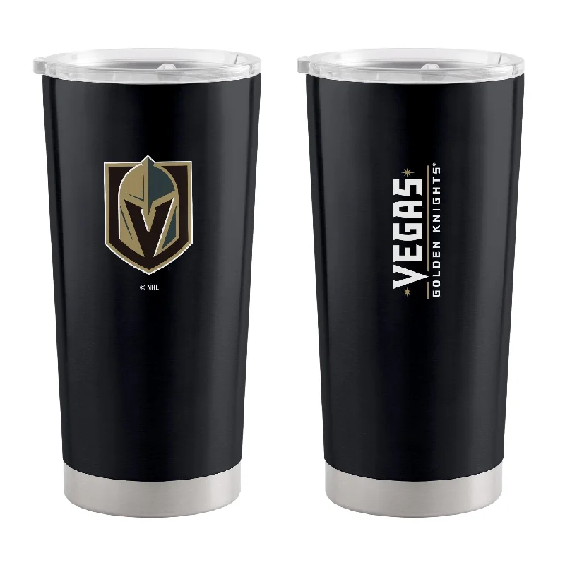 Personalized Team Mugs With Custom Phrases-Vegas Golden Knights 20oz Gameday Stainless Steel Tumbler