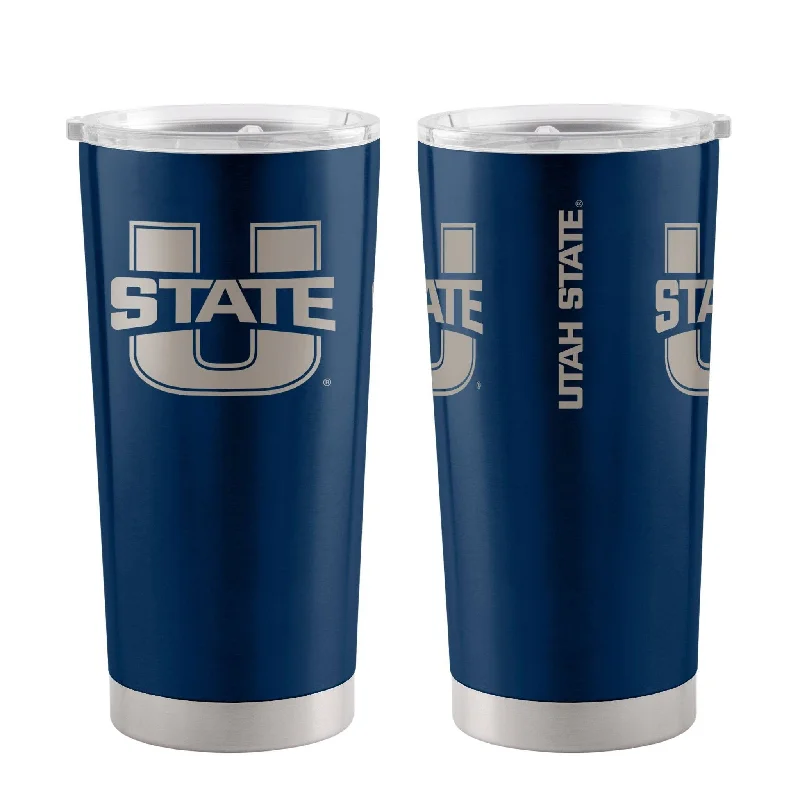 Team Mugs For Community Events-Utah State 20oz Gameday Stainless Tumbler