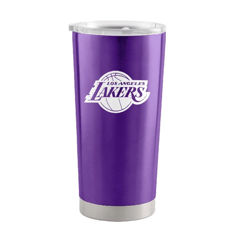 Custom Team Mugs With Emblems & Logos-Los Angeles Lakers 20oz Gameday Stainless Steel Tumbler