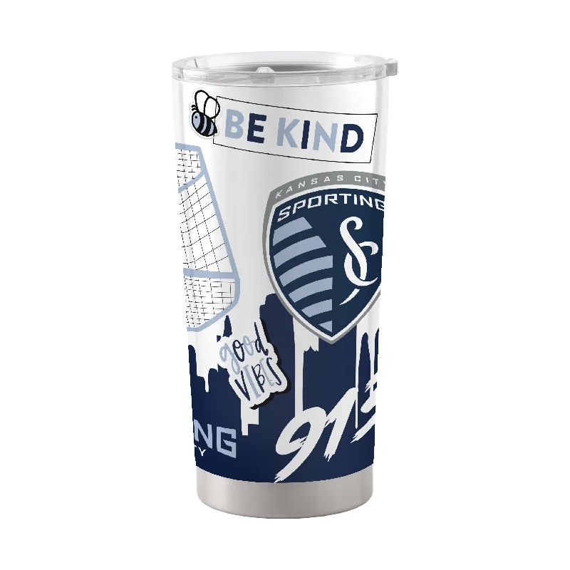 Custom Team Mugs For Youth Teams-Sporting Kansas City 20oz Native Stainless Tumbler