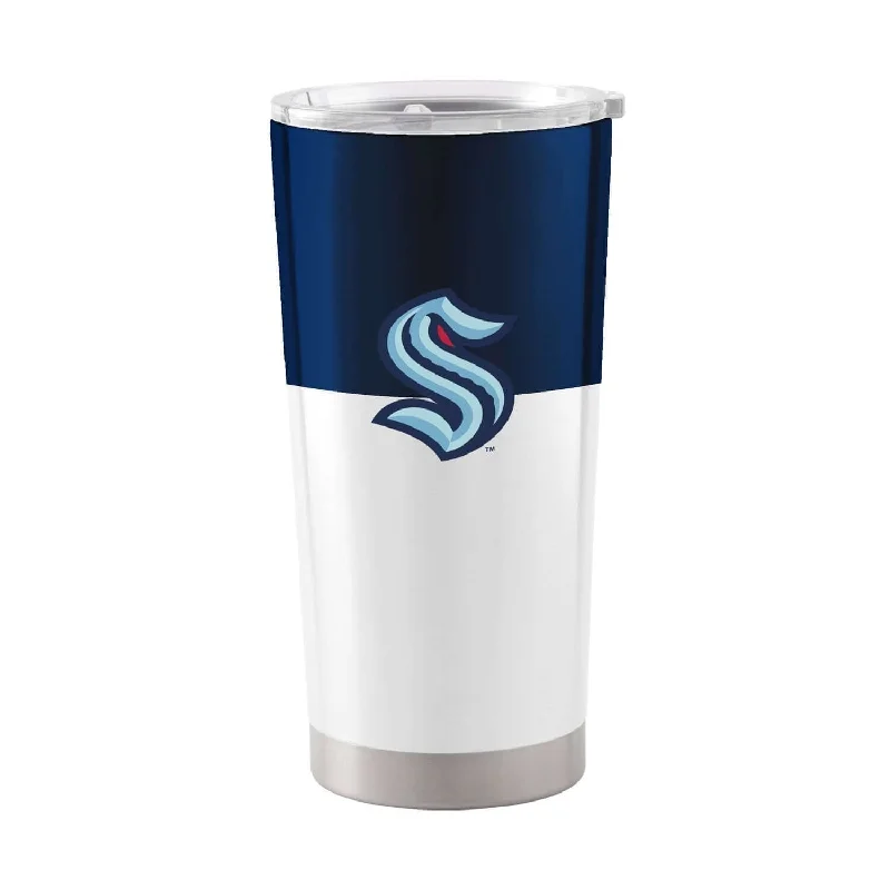 Personalized Team Mugs With Fan Customization-Seattle Kraken 20oz Colorblock Stainless Tumbler