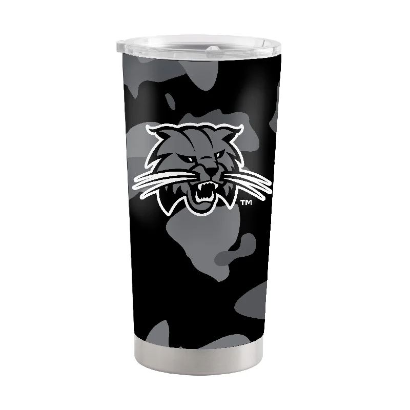 Team Mugs With Personalized Team Names-Ohio Bobcats 20oz Camo Stainless Steel Tumbler