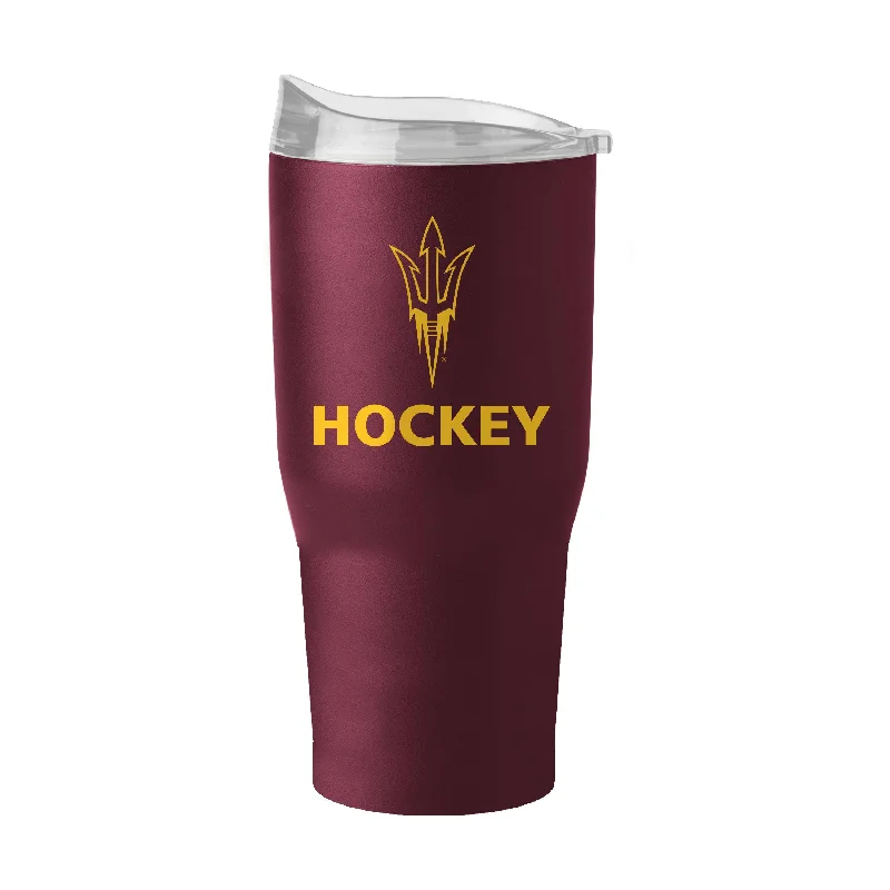 Personalized Team Mugs For Group Celebrations-Arizona State Ice Hockey 30oz Powder Coat Tumbler