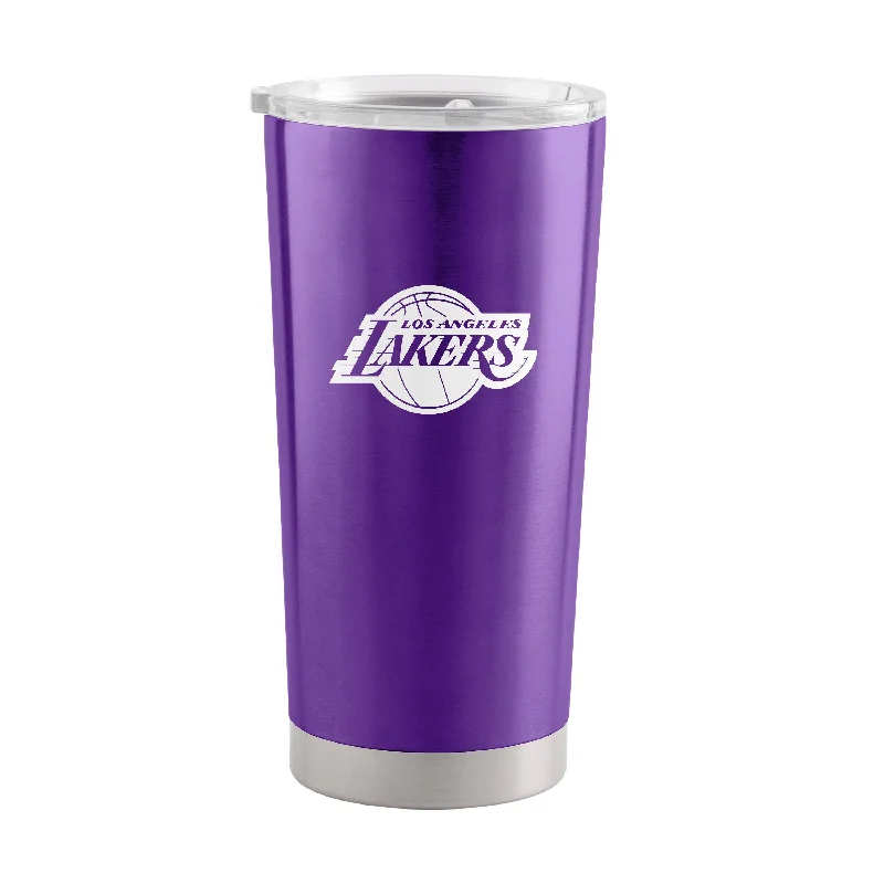 Team Mugs For Custom Holiday Gifts-Los Angeles Lakers Alternate 20oz Gameday Stainless Tumbler