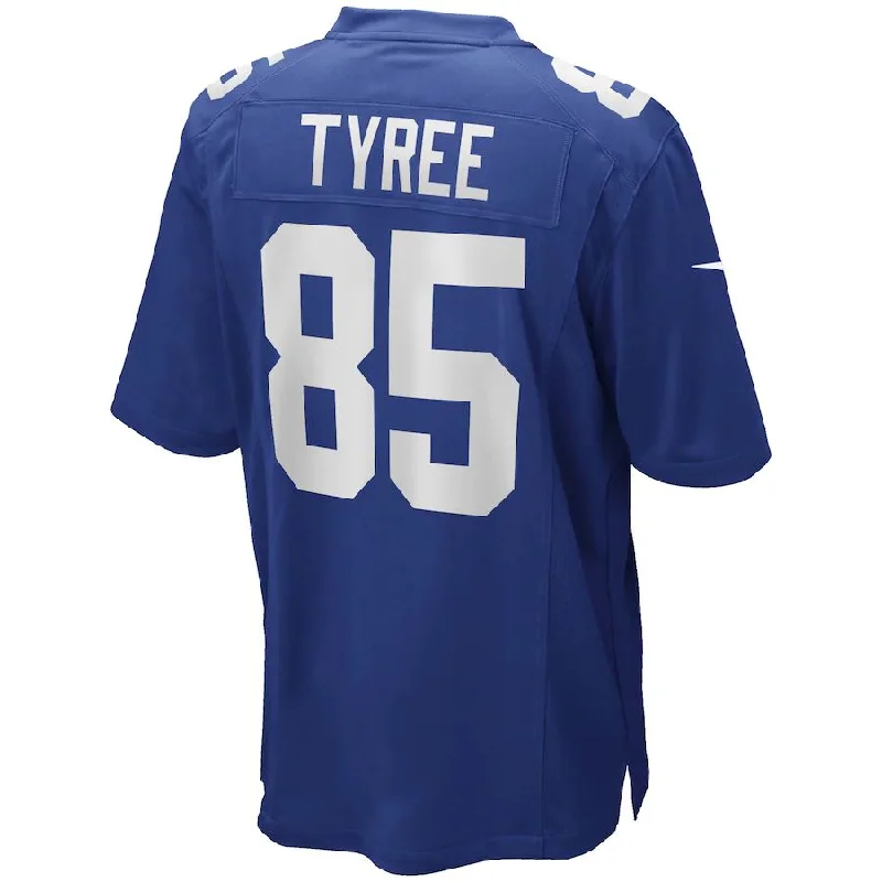 Custom Rugby Jerseys With Patches-NY.Giants #85 David Tyree Royal Game Retired Player Jersey Stitched American Football Jerseys