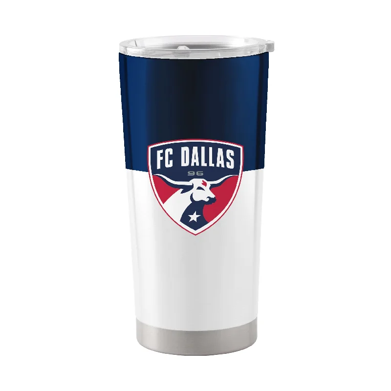 Personalized Team Mugs With Logo & Design-FC Dallas 20oz Colorblock Stainless Tumbler