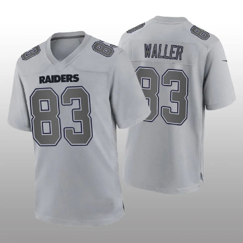 Rugby Jerseys With Personalized Text For Groups-LV.Raiders #83 Darren Waller Gray Atmosphere Fashion Game Jersey Stitched American Football Jerseys