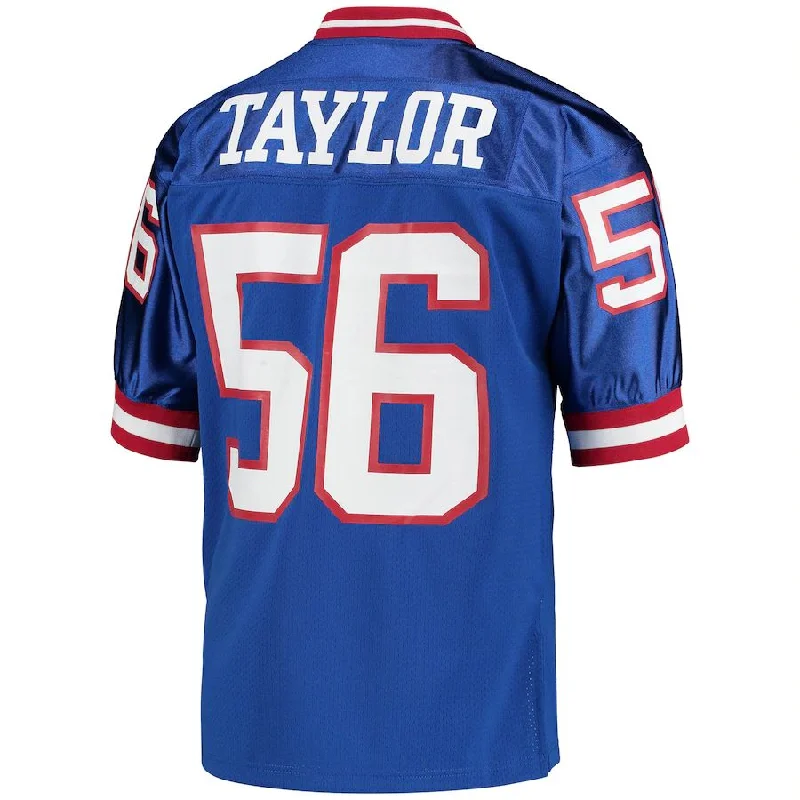 Custom Rugby Jerseys With Full Names and Numbers-NY.Giants #56 Lawrence Taylor Mitchell & Ness Royal 1990 Authentic Throwback Retired Player Jersey Stitched American Football Jerseys