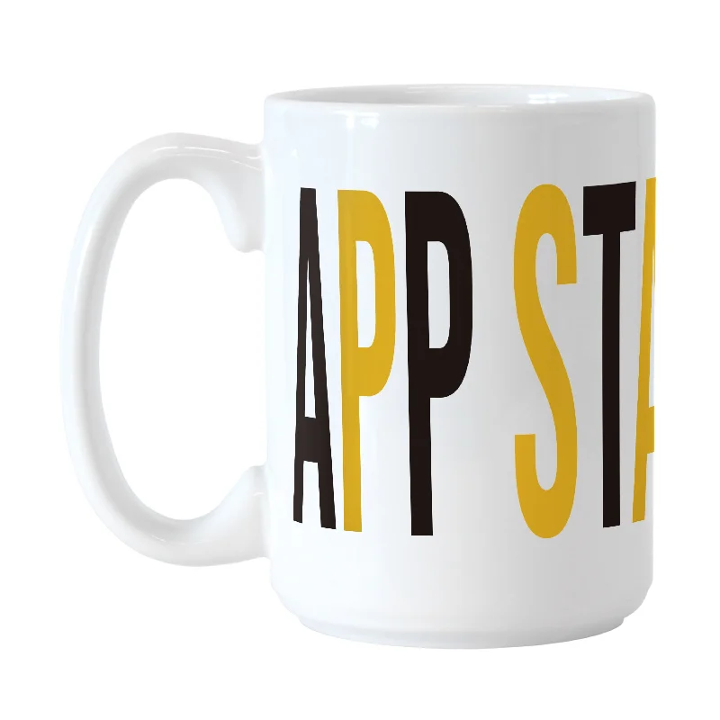 Team Mugs With Special Edition Graphics-Appalachian State 15oz Overtime Sublimated Mug