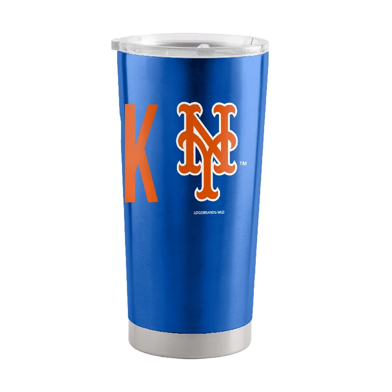 Personalized Team Mugs For School Spirit Days-New York Mets Overtime 20oz Stainless Tumbler