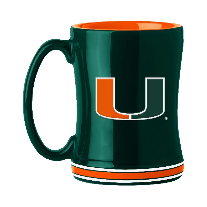 Team Mugs With Custom Artwork & Design-Miami 14oz Relief Mug