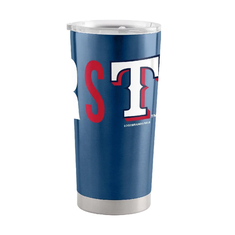 Team Mugs With Unique Custom Features-Texas Rangers Overtime 20oz Stainless Tumbler