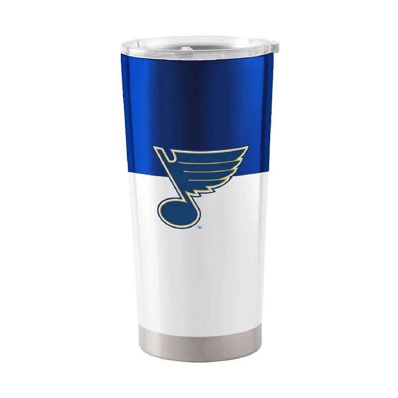 Team Mugs For Tournament Prizes & Gifts-St Louis Blues 20oz Colorblock Stainless Tumbler