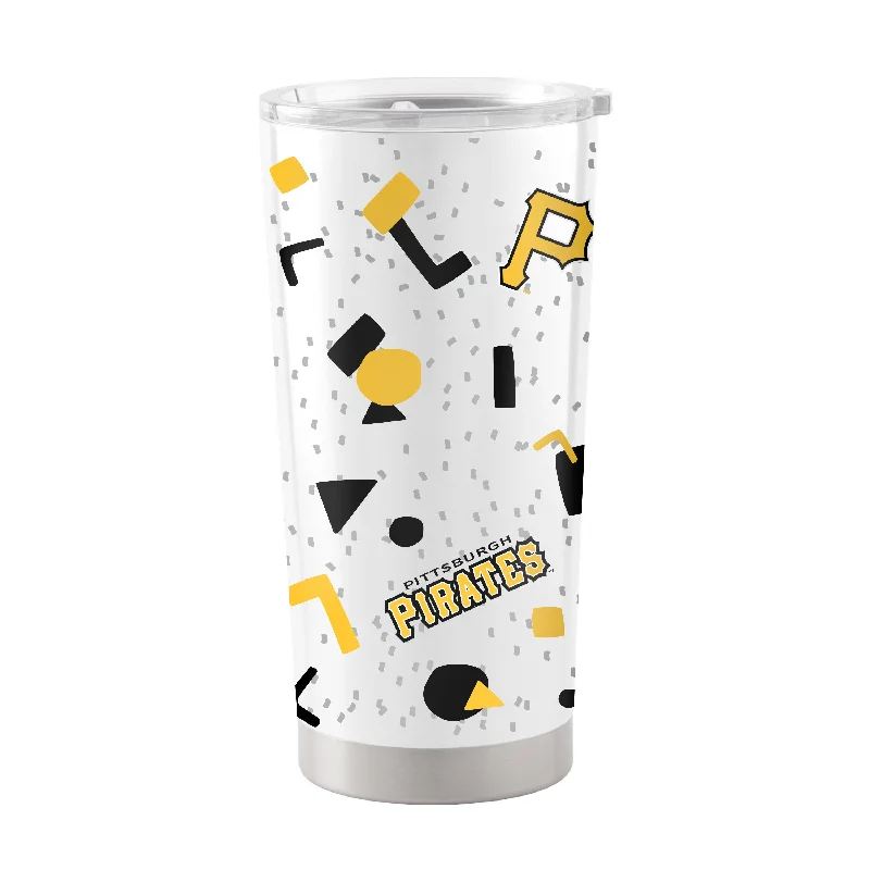 Customizable Team Mugs-Pittsburgh Pirates 20oz Flashback Stainless Steel Tumbler