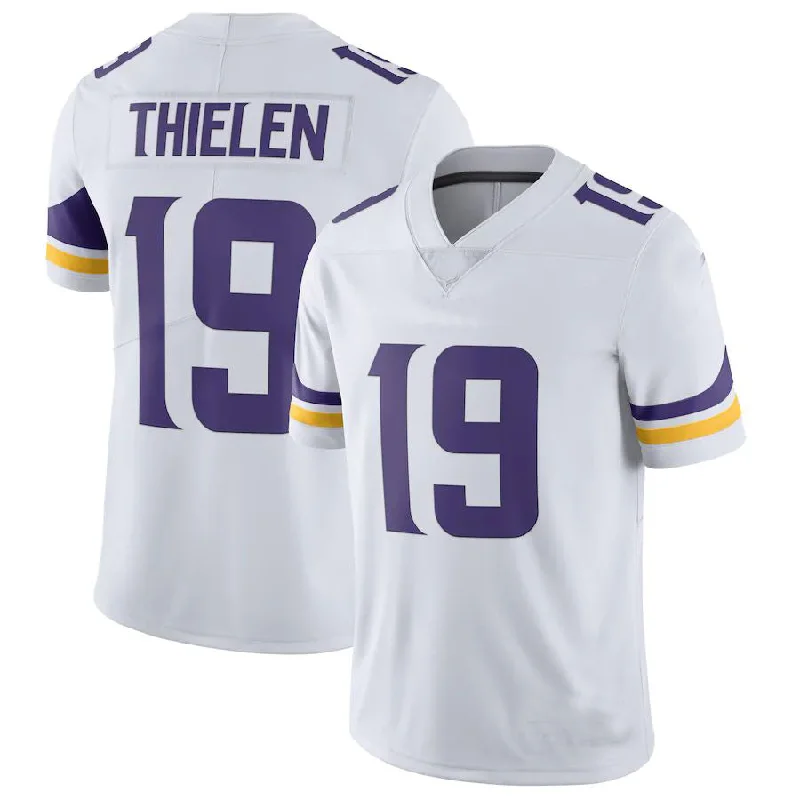 Rugby Jerseys With Custom Fit and Color-MN.Vikings #19 Adam Thielen White Vapor Untouchable Limited Jersey Stitched American Football Jerseys