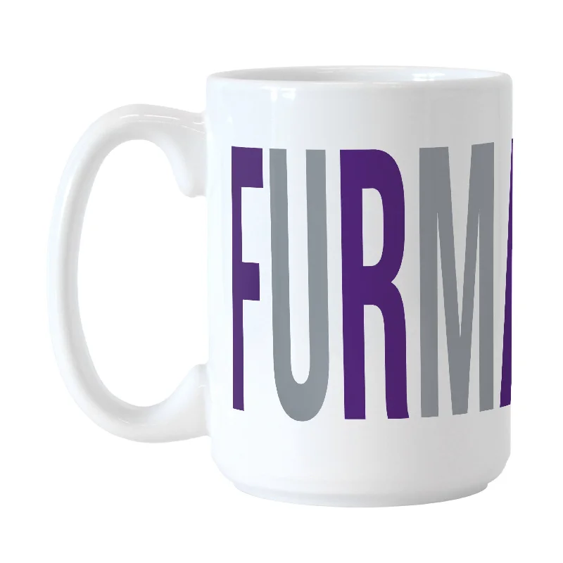 Custom Team Mugs For Matchday Gifts-Furman 15oz Overtime Sublimated Mug