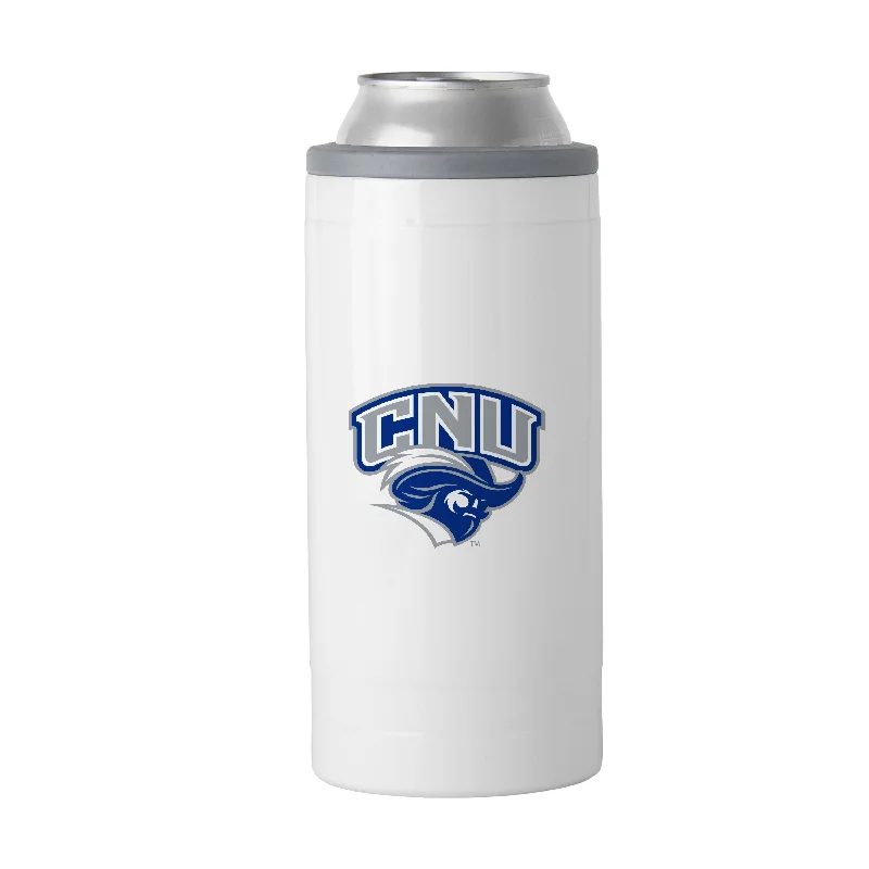 Personalized Team Mugs For Local Teams-Christopher Newport 12oz Gameday Slim Can Coolie